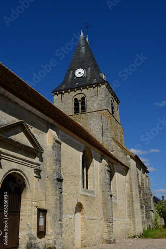 Omerville , France - july 27 2018 : picturesque village photo