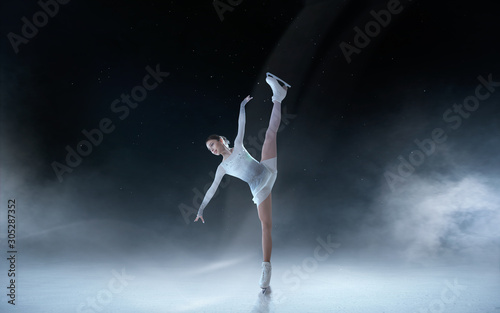 Canvastavla Figure skating girl.