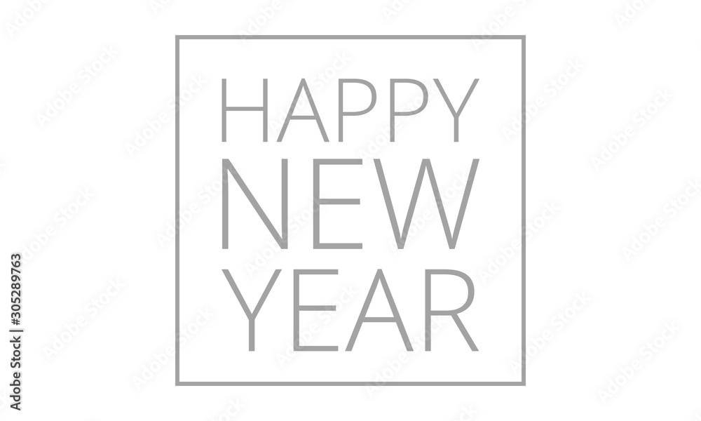 Happy new year faint gray text as image Happy new year faint gray text as image