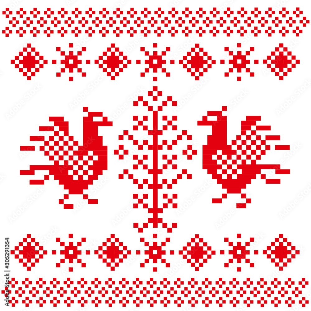 poland, folk, polish, national, culture, people, history, card, card, souvenir, vector illustrations, ornament, pattern, flower, art, tradition, floral, design, color, decorations, design, embroidery,