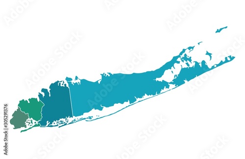 Map of Long island photo