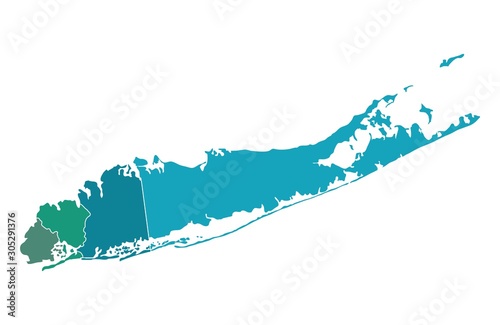 Map of Long island
