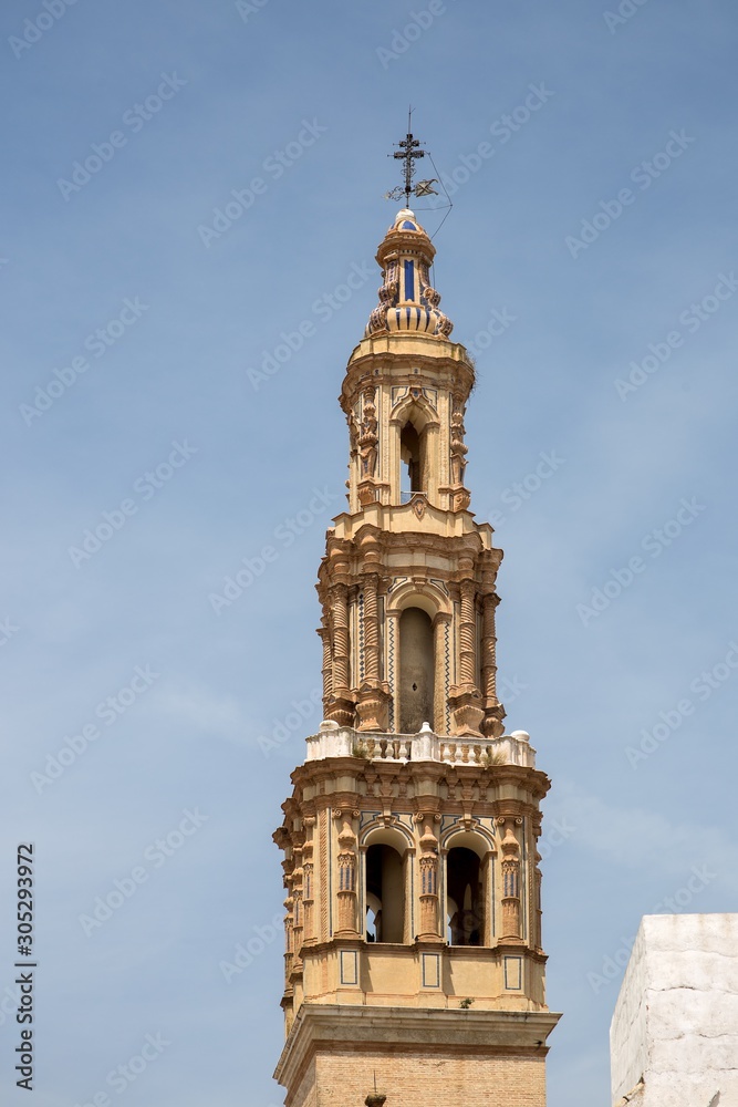 Streets and buildings of Esija - a small Andalusian town, Spain