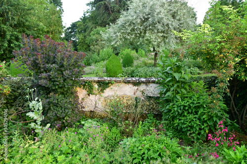 Sasnieres; France - june 30 2019: du Plessis Sasnieres garden photo