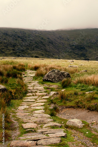 Stone path to the highhills