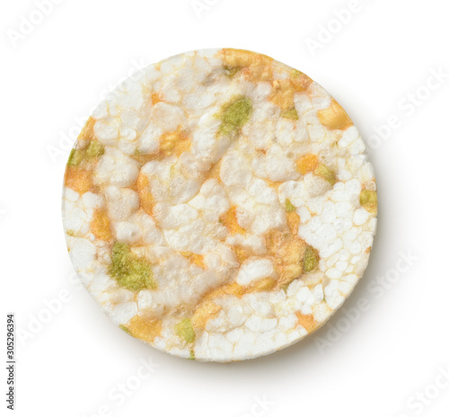 Canvas-taulu Top view of organic  rice chip with peas and lentils