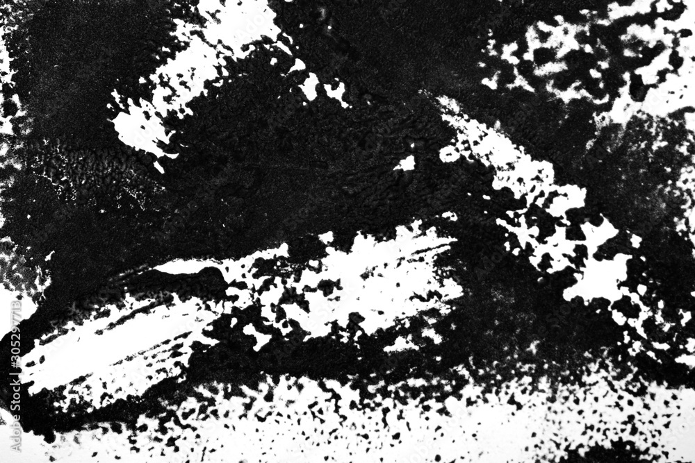 Fototapeta premium Black and white paint textures
