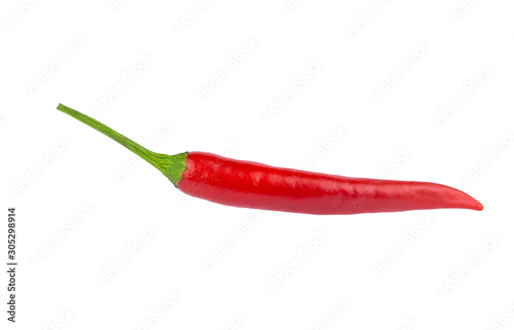 Red chili or chilli pepper isolated on a white background. with clipping path Red chili or chilli pepper isolated on a white background. with clipping path