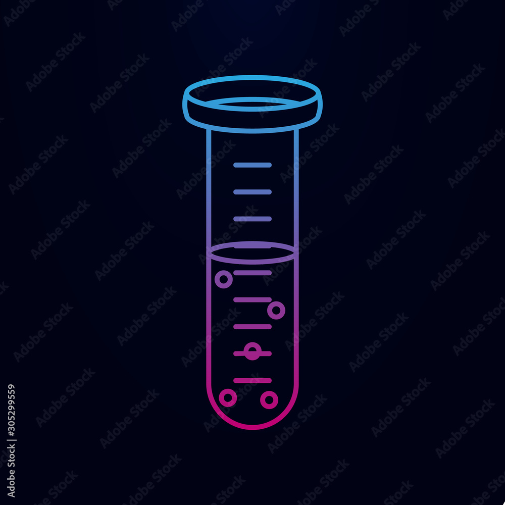 Measuring tube nolan icon. Simple thin line, outline vector of measure icons for ui and ux, website or mobile application Measuring tube nolan icon. Simple thin line, outline vector of measure icons for ui and ux, website or mobile application