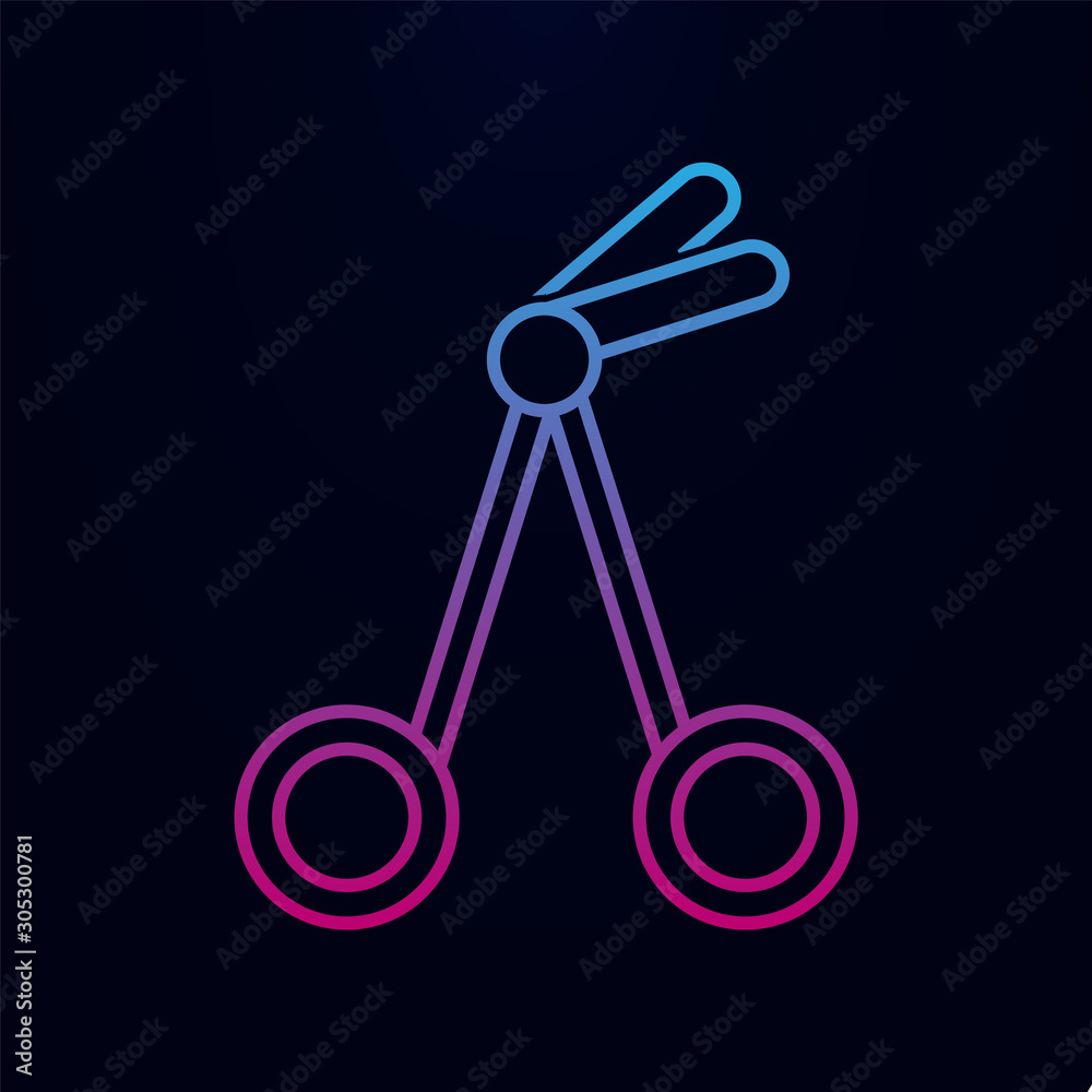 Surgical scissors nolan icon. Simple thin line, outline vector of medecine icons for ui and ux, website or mobile application Surgical scissors nolan icon. Simple thin line, outline vector of medecine icons for ui and ux, website or mobile application