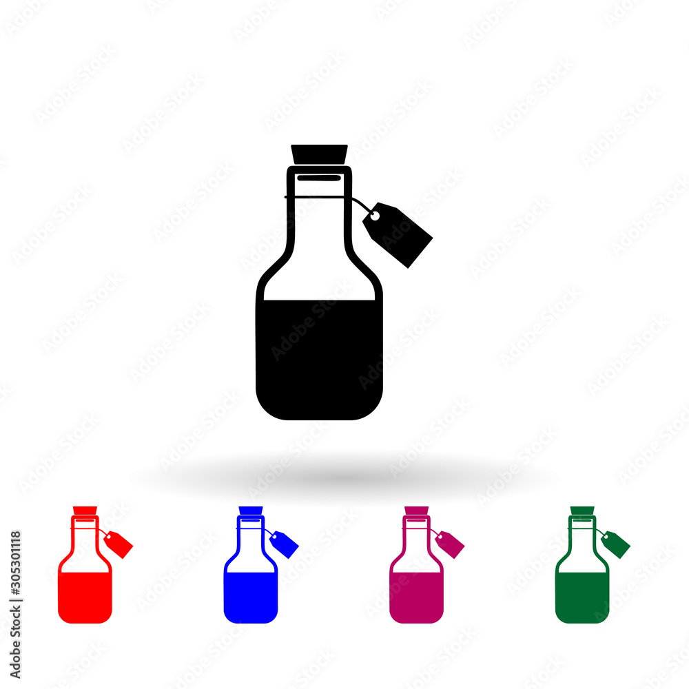 Medical alcohol multi color icon. Simple glyph, flat vector of medecine icons for ui and ux, website or mobile application Medical alcohol multi color icon. Simple glyph, flat vector of medecine icons for ui and ux, website or mobile application