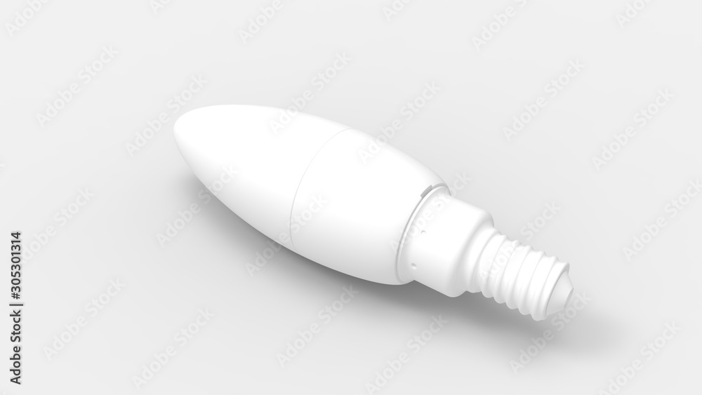 3d rendering of a oval light bulb isolated in studio background 3d rendering of a oval light bulb isolated in studio background