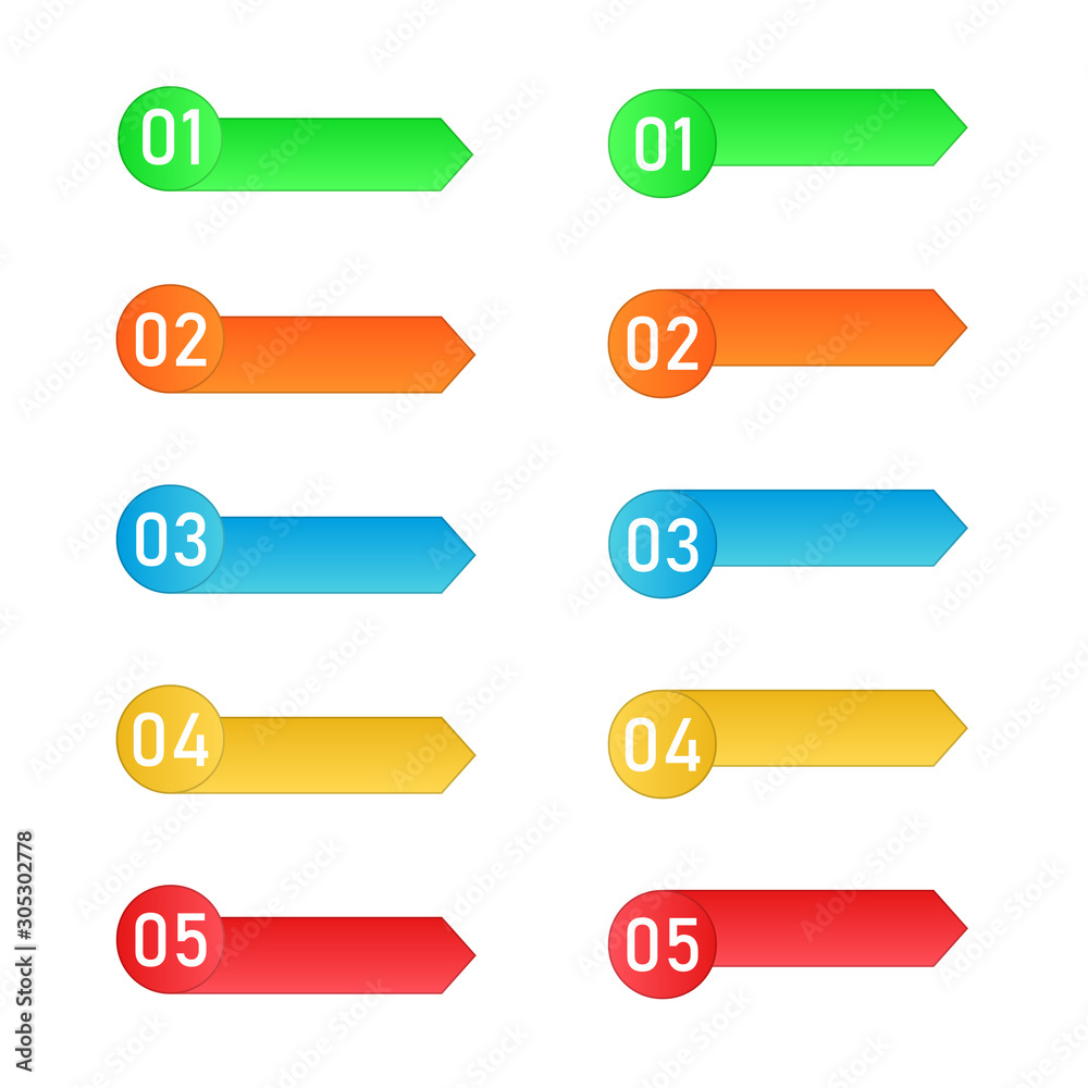 Process steps. Vector Infographic elements. Process steps. Vector Infographic elements.