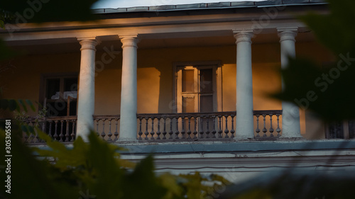 building at night