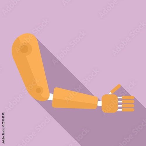 Artificial limbs icon. Flat illustration of artificial limbs vector icon for web design