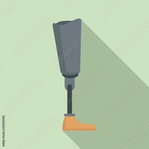 Medicine artificial limbs icon. Flat illustration of medicine artificial limbs vector icon for web design