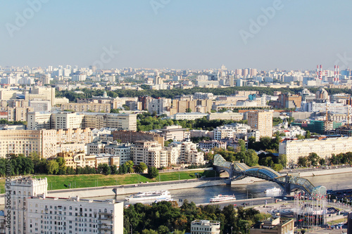 View from Hotel Ukraine in Moscow to city center  © nastyakamysheva