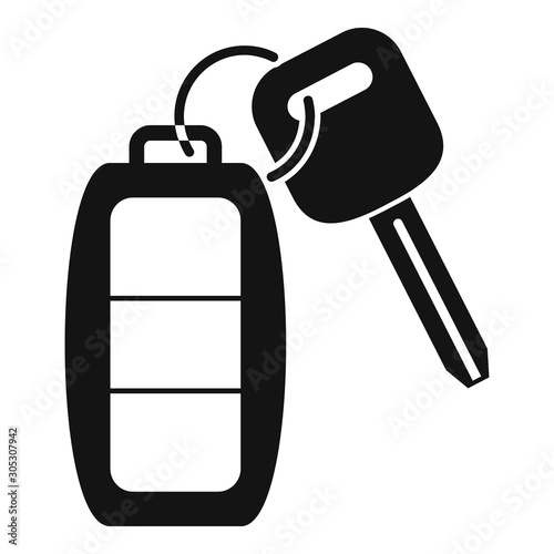 Auto alarm icon. Simple illustration of auto alarm vector icon for web design isolated on white background