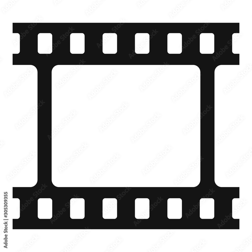 Film picture icon. Simple illustration of film picture vector icon for web design isolated on white background