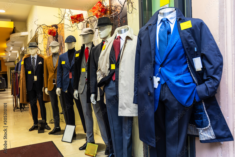 Well dressed Dummy’s in shop for attract customer. Well dressed Dummy’s in shop for attract customer.