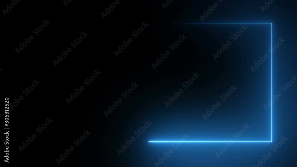 Abstract bright neon frame. The movement of the luminous neon line along a rectangular path. Web background laser show. looped Abstract bright neon frame. The movement of the luminous neon line along a rectangular path. Web background laser show. looped