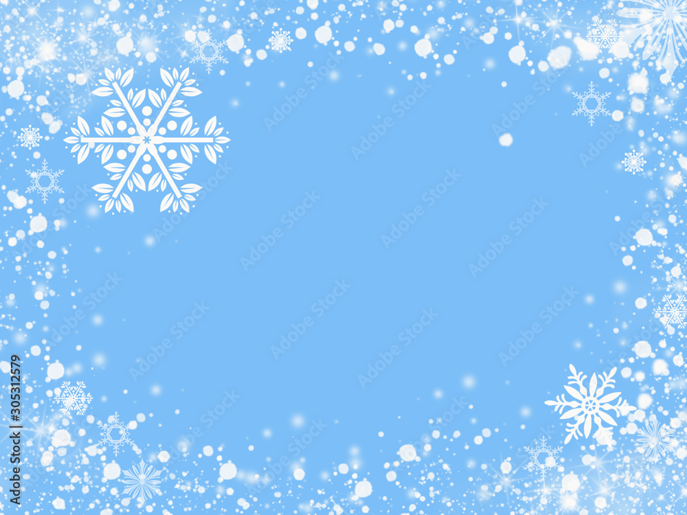 It's Christmas time! Blue Christmas light abstract background with glittering stars and bokeh background. It's Christmas time! Blue Christmas light abstract background with glittering stars and bokeh background.