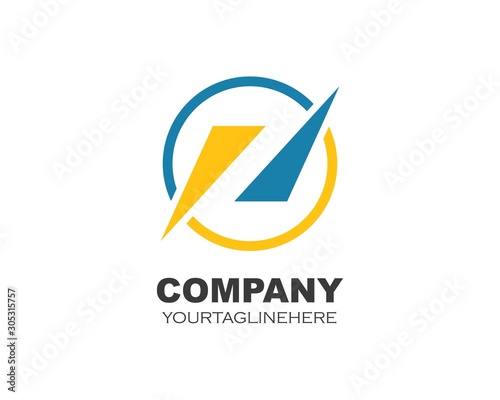abstract logo icon of company  vector illustration