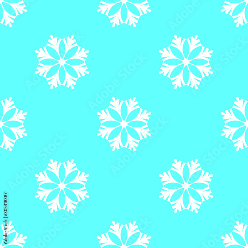 Seamless snowflake pattern ...
