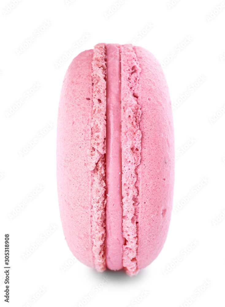 Tasty macaron on white background Tasty macaron on white background