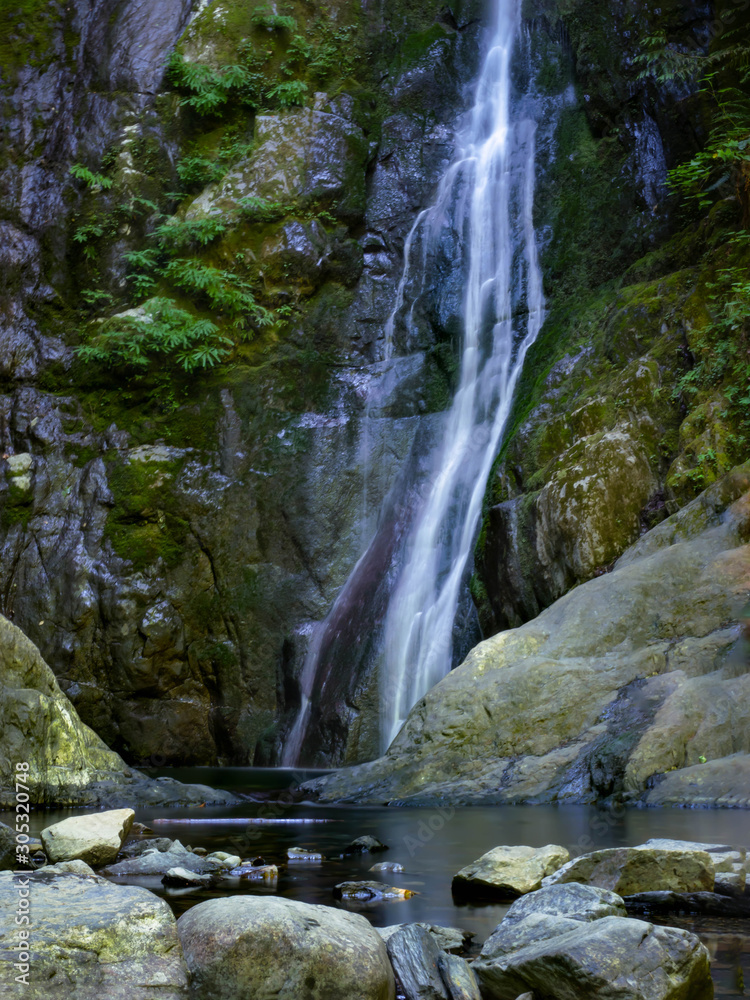 Fototapeta premium A waterfall in Gold Stream Provincial Park