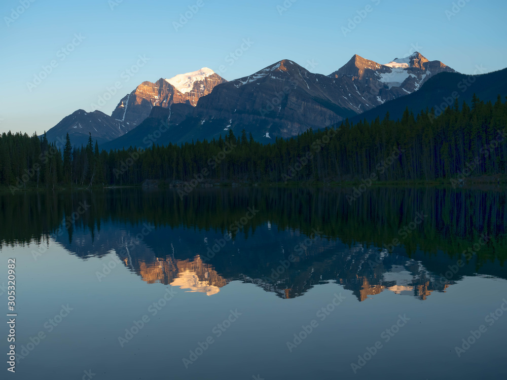 Herbert Lake Sunset near Banff