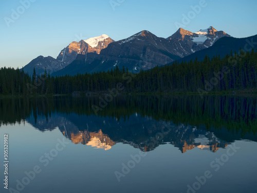 Herbert Lake Sunset near Banff