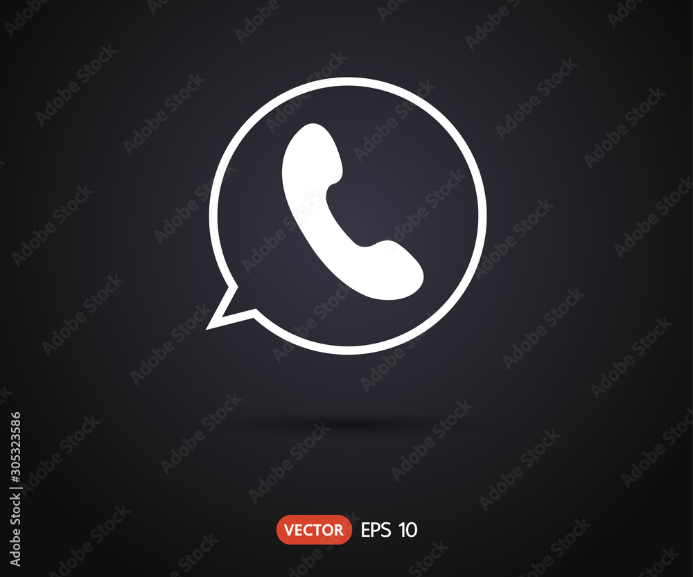 Phone Call vector icon. Style is flat symbol, gray color, rounded angles, logo vector illustration Phone Call vector icon. Style is flat symbol, gray color, rounded angles, logo vector illustration