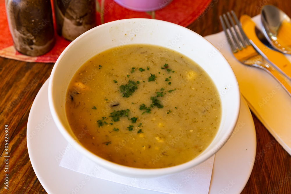 Kulajda, traditional czech soup