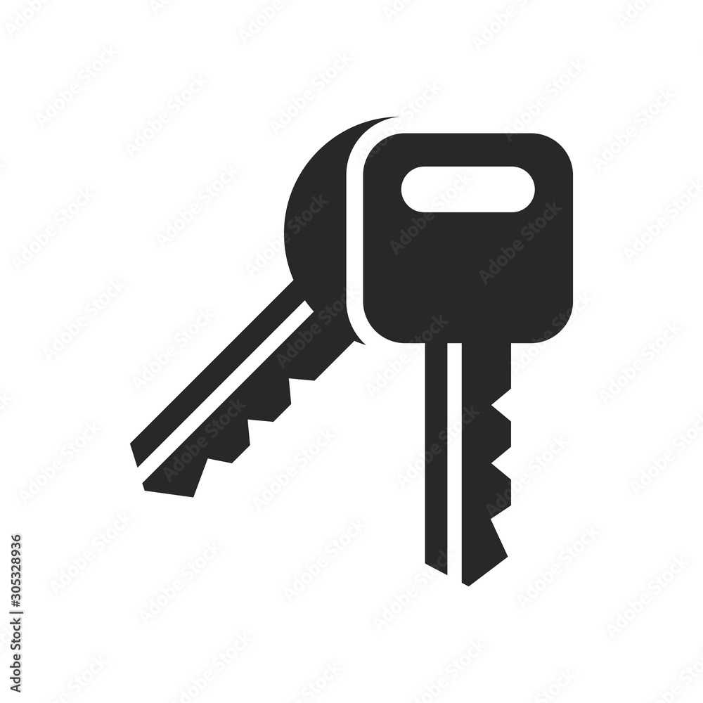 Key icon vector symbol illustration EPS 10