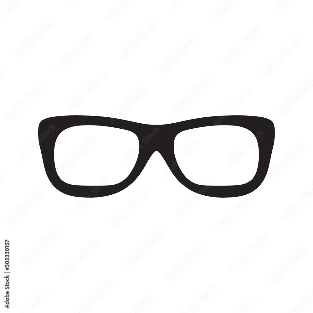 Fototapeta premium Sunglasses eyeglasses icon. Vector illustration with trendy hand drawn glasses