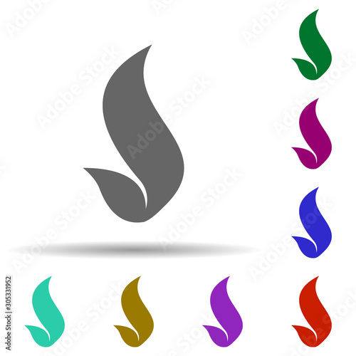 Fototapeta Naklejka Na Ścianę i Meble -  Fire, flame in multi color style icon. Simple glyph, flat vector of fire icons for ui and ux, website or mobile application