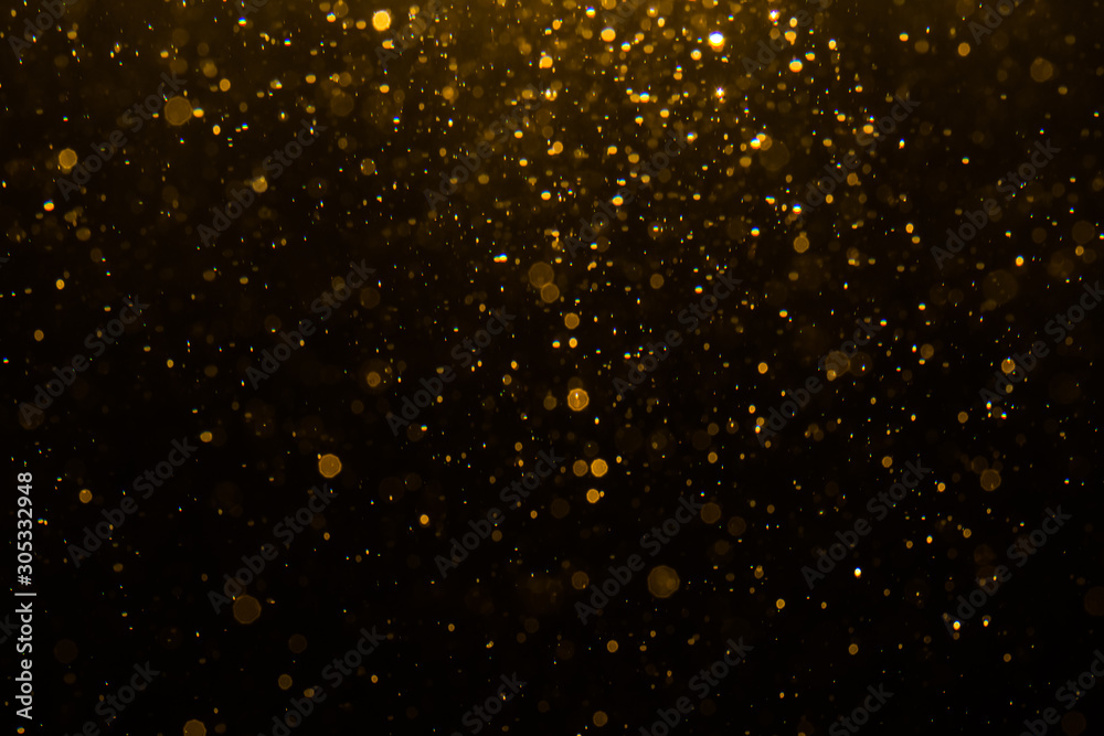Abstract gold bokeh with black Abstract gold bokeh with black