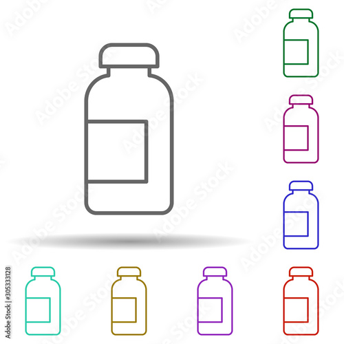 In vitro medicine multi color icon. Simple thin line, outline vector of web icons for ui and ux, website or mobile application
