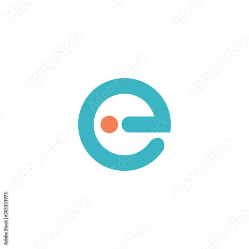 Initial letter ei or ie logo vector templates