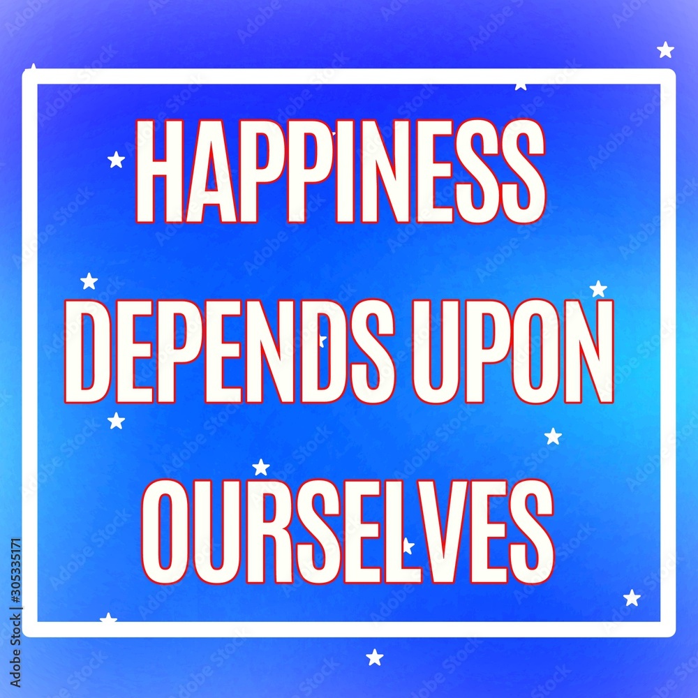 Obraz premium Happiness quotes