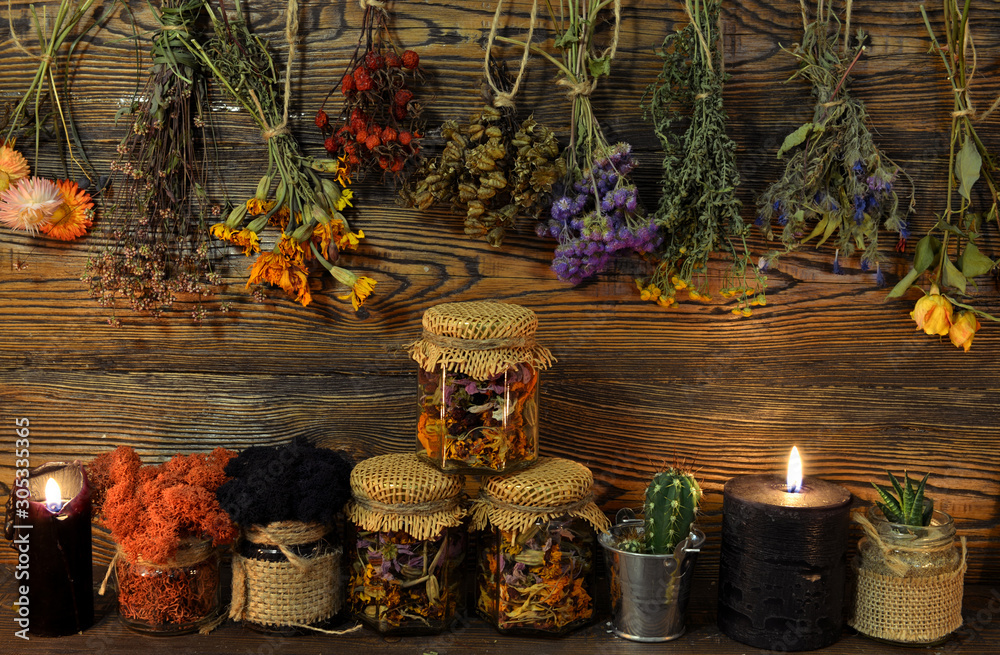 Dried Herbs And Flowers Candles