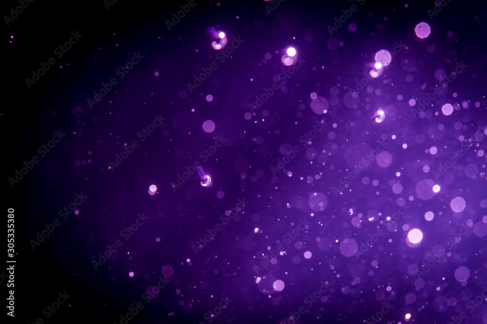Obraz premium Abstract bokeh on black