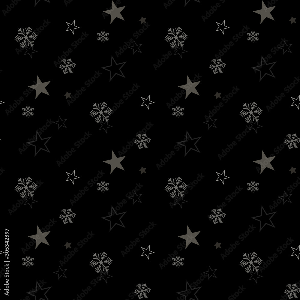 star seamless with snowflakes background for winter and christmas theme star seamless with snowflakes background for winter and christmas theme