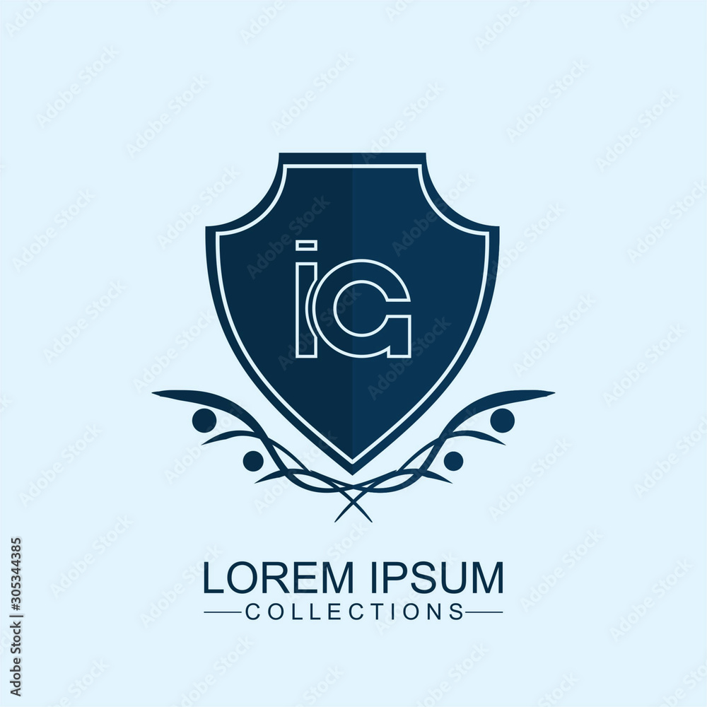 Letter IA Line Elegant logo,Design for Boutique hotel,Resort,Restaurant, Royalty, Victorian. Can be used for workflow layout template, banner, marketing, infographics.