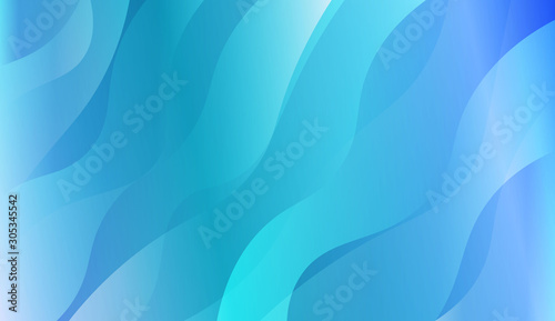 Abstract Shiny Waves. For Cover Page  Landing Page  Banner. Vector Illustration with Color Gradient.