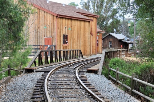 Wallpaper Mural old train in the station Torontodigital.ca