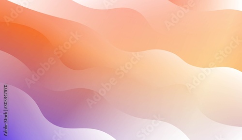 Modern Waves. Futuristic Technology Style Background. For Creative Templates, Cards, Color Covers Set. Vector Illustration with Color Gradient.