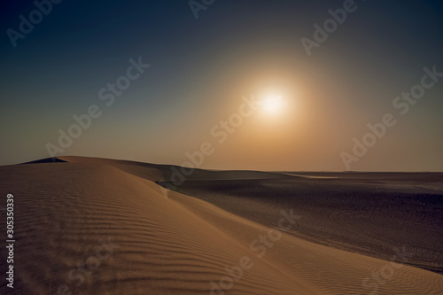 Beautiful Desert landscape view in Dammam Saudi Arabia