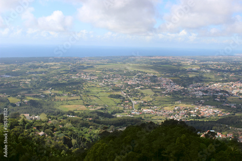 Sintra  Portugal aerial view  beautiful landscape